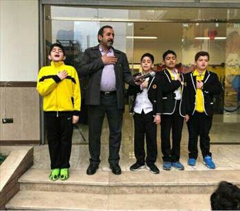 حضور و غیاب الکترونیکی,آیه الکرسی,نرمش صبحگاهی,سرود ملّی , مراسم آغازین 96/10/03